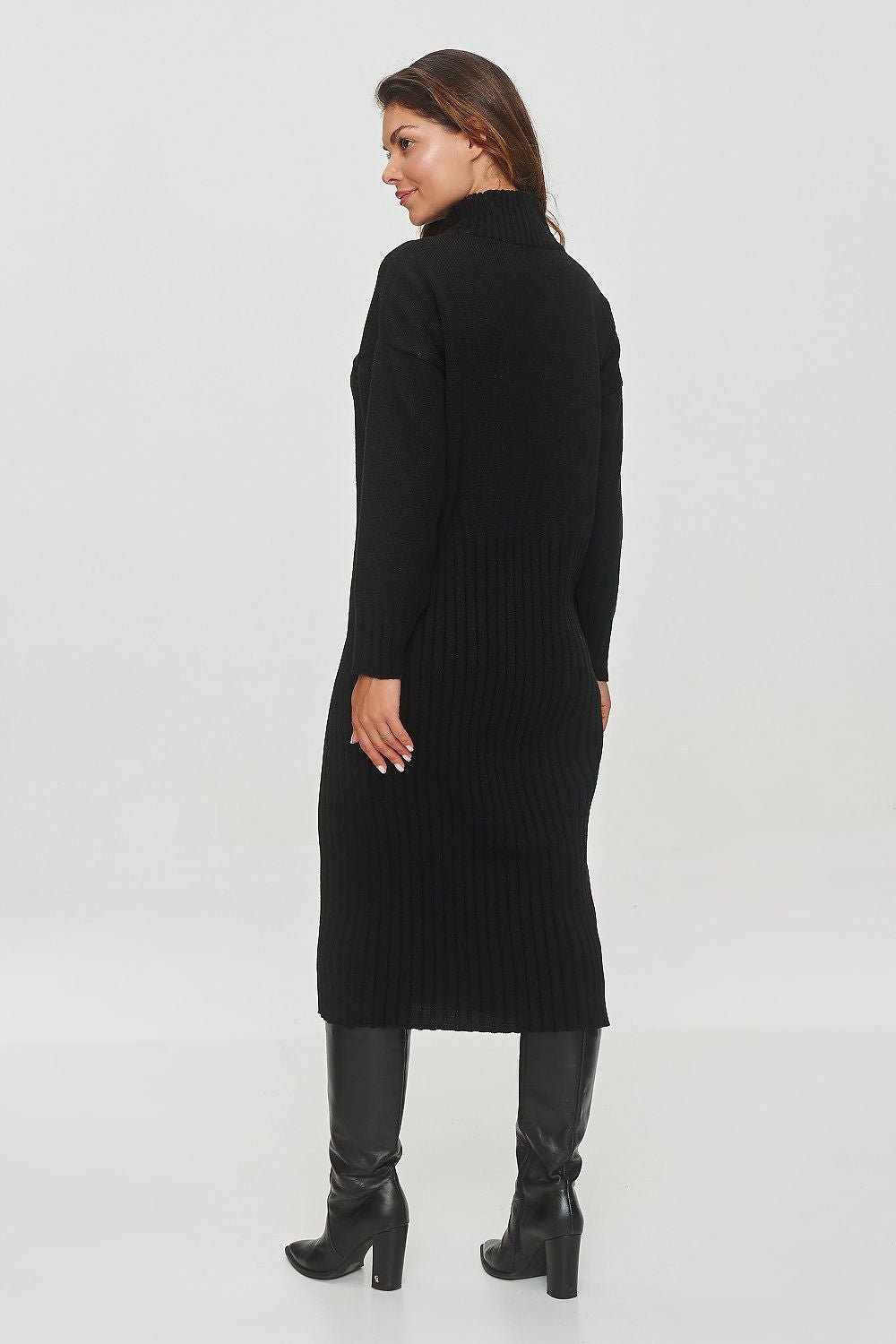 Classic Charcoal Sweater Dress - Ben Valor