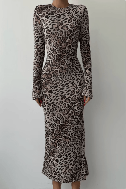 Leopard Pattern Maxi Dress - Ben Valor