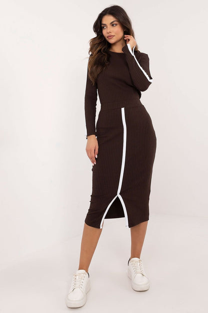 Super Fly Stripe Split Midi Set - Ben Valor