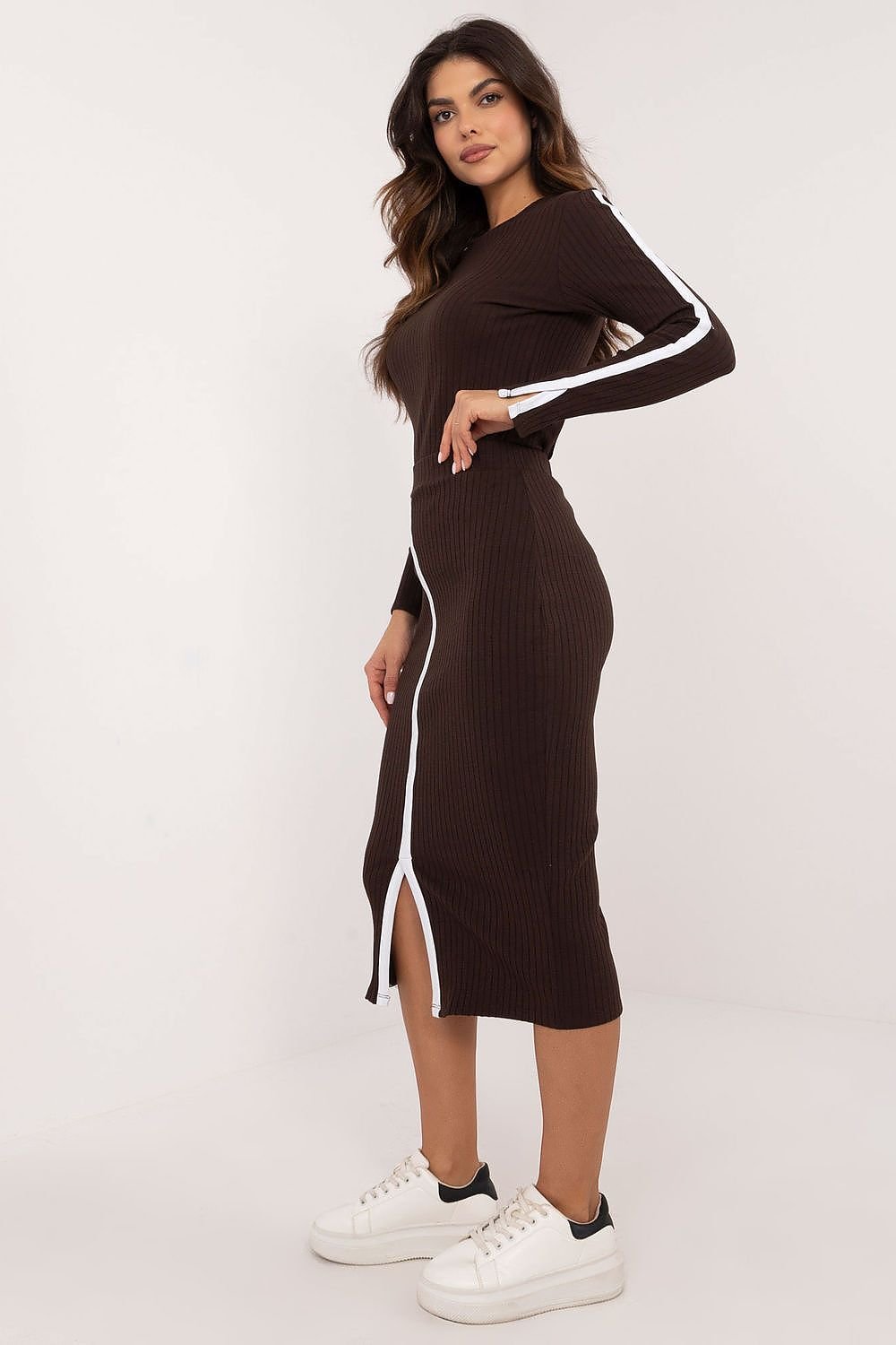 Super Fly Stripe Split Midi Set - Ben Valor