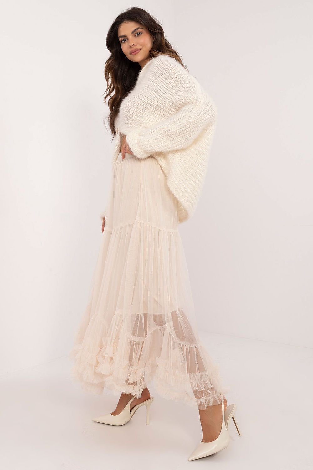 Tulle Boho Cream Skirt - Ben Valor